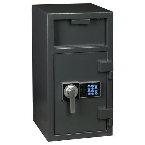 Hartmann Tresore - Coffre Fort à Dépôt Essential 38L - Serrure Électronique Anthracite - Sécurité Fiable