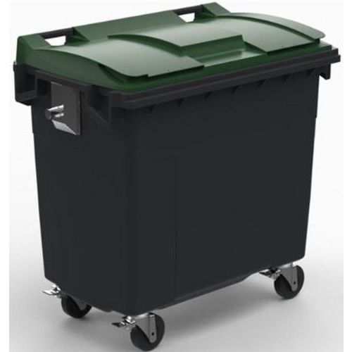 Conteneur 770l Couvercle Vert Tourillon Metal Renforce Metal