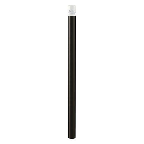 Potelet Agglo Haute Vis. Ø 76 Mm Zinc Noir 9005/blanc 9010