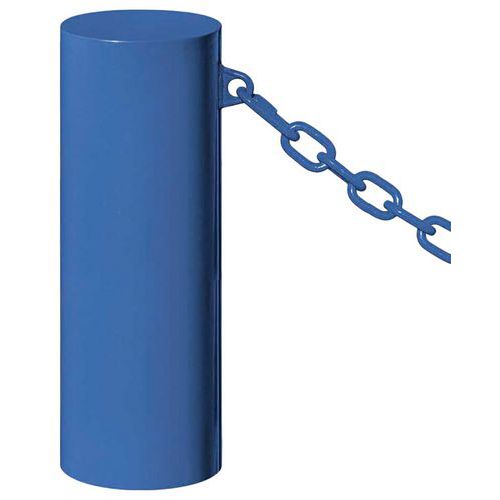 Borne Barcelone Ø 22 Cm 1 Anneau - Zinc Bleu 5010