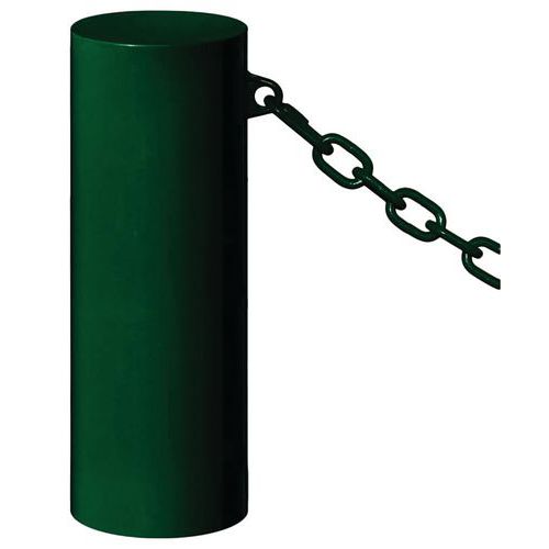Borne Barcelone Ø 22 Cm 1 Anneau - Zinc Vert 6005