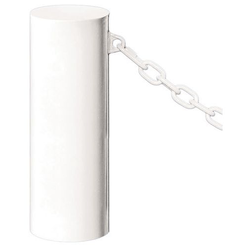 Borne Barcelone Ø 22 Cm 1 Anneau - Zinc Blanc 9010