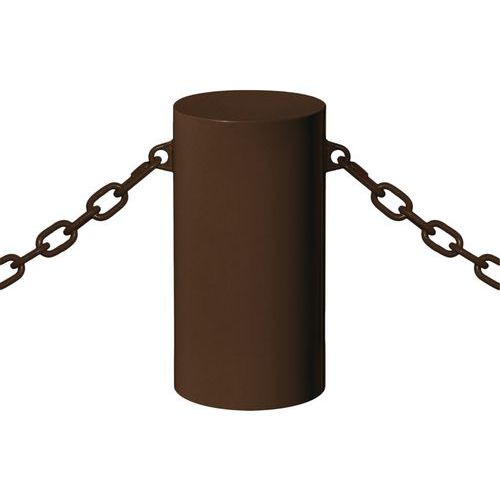 Borne Barcelone Ø 27 Cm 2 Anneaux - Zinc Marron 8017