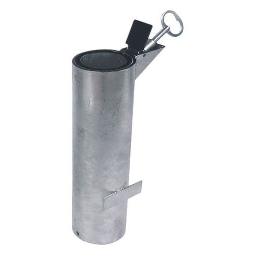 Procity - Fourreau d'amovibilité verrouillable pour potelet Ø 76 mm - Galvanisé Métal - Sécurité et Durabilité