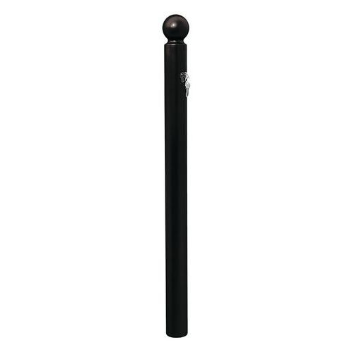 Procity - Potelet amovible Primabloc 3 clés Boule - Noir 115cm - Métal, Sécurisé et Durable