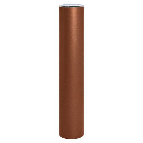 Borne Anti-bélier Ø 22 Cm Couvercle Inox Zinc Aspect Corten