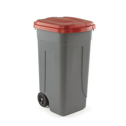 Couvercle Pour Poubelle De Tri - Rouge - 100l