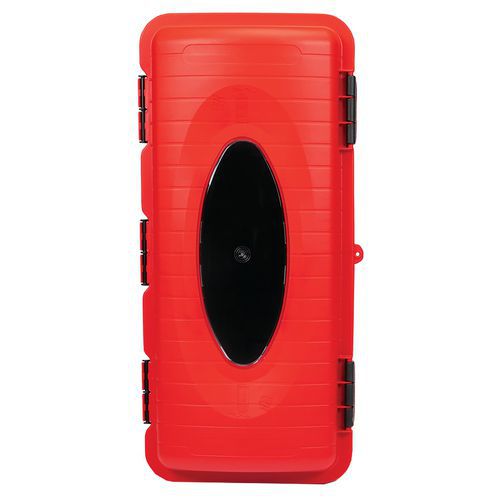 Coffre Pour Extincteur Porte Rouge Coffre Noir -6kg- Jonesco