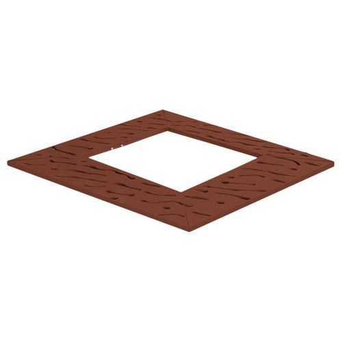 Procity - Grille d'arbre Venise 1x1m Acier Aspect Corten Marron - 65kg - Durable et Élégant