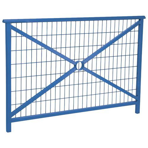 Barrière Lisbonne 1.50 M Structure Grillagée Zinc Bleu 5010