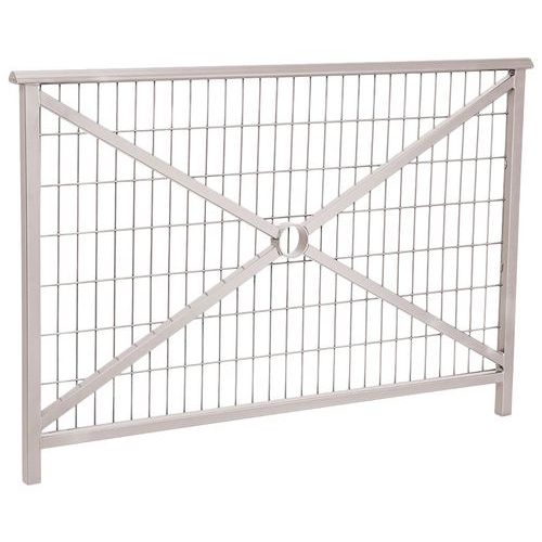 Barrière Lisbonne 1.50 M Structure Grillagée Zinc Gris 7044