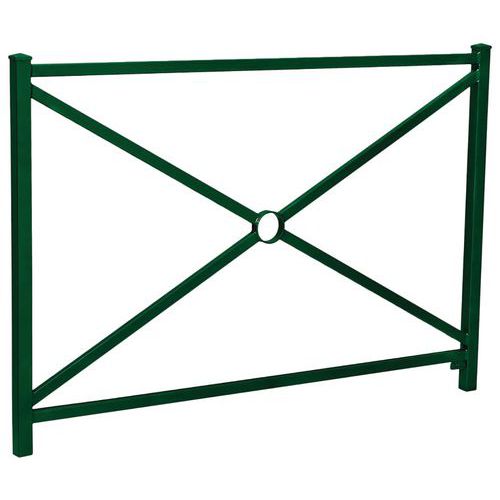 Barrière Orléans 1.47 M Struc Simple Croix - Zinc Vert 6005