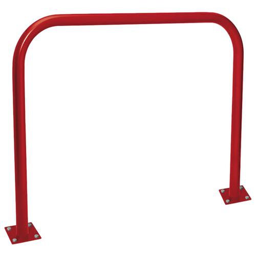 Procity - Arceau de protection simple 1.50m acier rouge époxy - Voirie - 100cm hauteur - 5 ans garantie