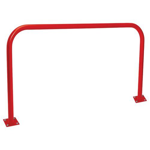Procity - Arceau de protection simple 2m - Acier époxy rouge - Voirie - 100x200x6cm
