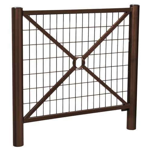 Barrière Province Grillagée 1.07 Inox Brossé Zinc Marr 8017