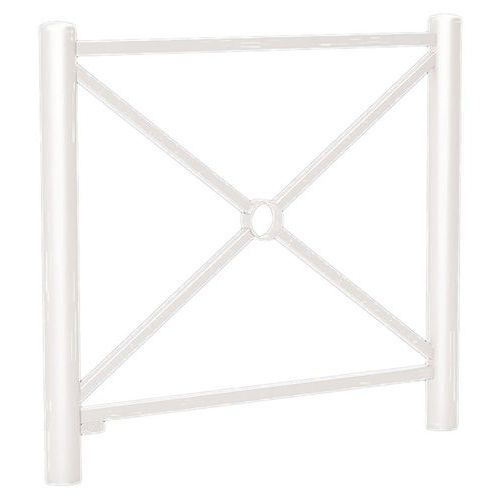 Procity - Barrière Carrefour 1.07m - Acier Blanc Époxy - 102.5cm Hauteur - 5 Ans Garantie