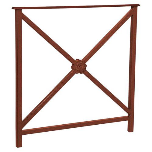 Barrière Héritage Rosace 80 Cm - Aspect Corten