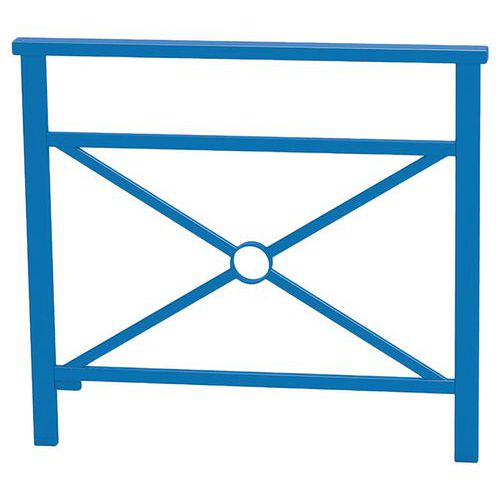 Barrière Venise 1 M Structure Simple Croix - Zinc Bleu 5010