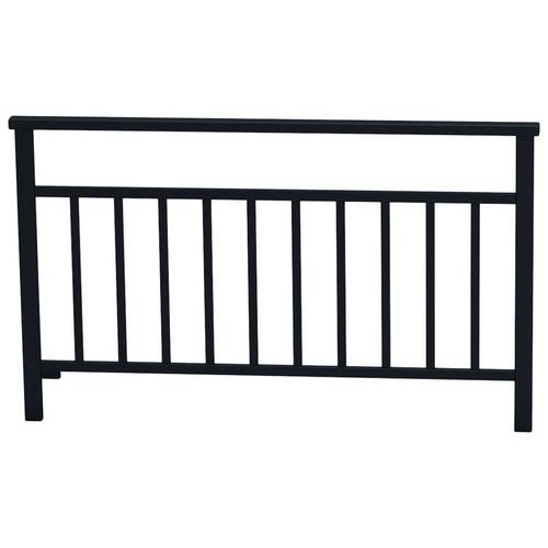 Barrière Venise 1.50 M Structure Barreaux - Zinc Noir 9005