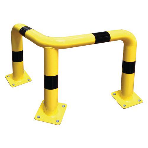 Procity - Arceau de protection d'angle 3 pieds - Acier Jaune 60cm - Voirie Robuste