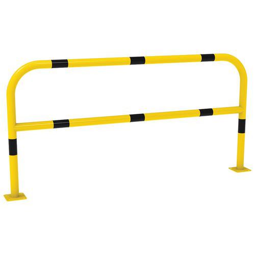 Procity - Arceau de protection renforcé 2m jaune avec bandes noires - Acier époxy - Voirie