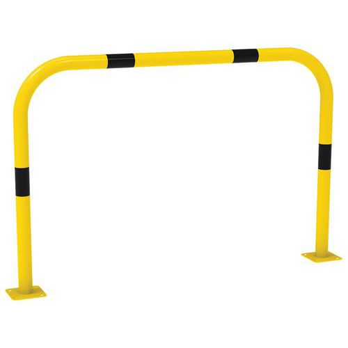 Procity - Arceau de protection simple 1.50 m jaune - Acier époxy - 100 cm hauteur - Sécurité voirie