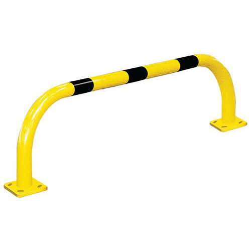 Procity - Arceau de protection bas 2m jaune avec bandes noires - Acier époxy - Voirie