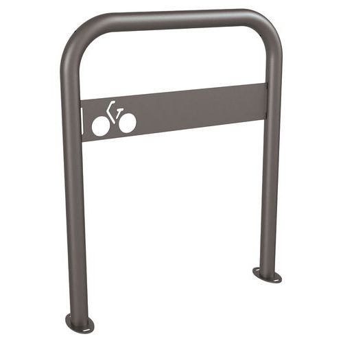 Procity - Support vélos Ø 50 mm Gris - 2 places - Acier Époxy - 85cm Hauteur