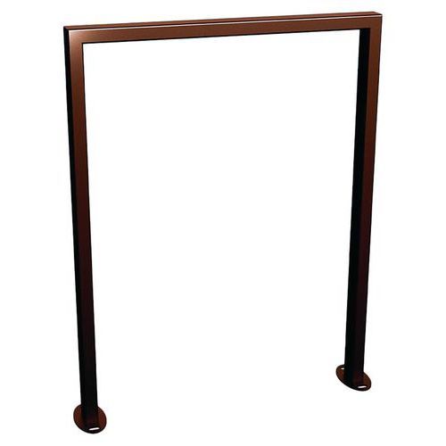 Support Vélos Milan Sur Platines - Galva Aspect Corten