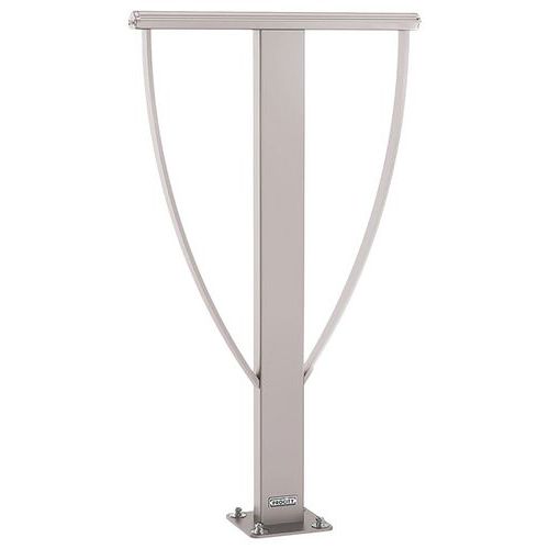 Support Vélos Lisbonne Sur Platines - Galva Gris 7044