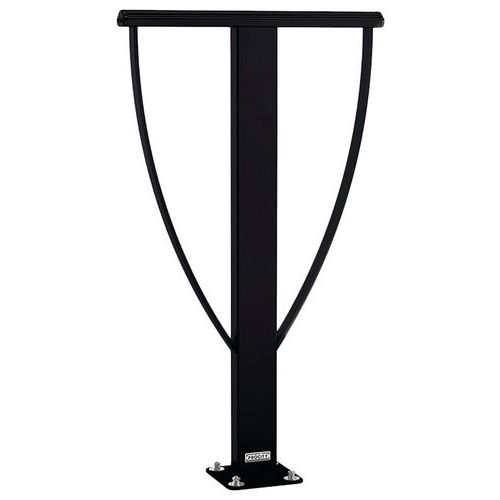 Support Vélos Lisbonne Sur Platines - Galva Noir 9005