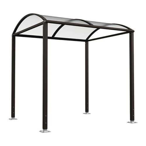 Abri Vélos Voûte M Initial Avec Leds - Noir 9005