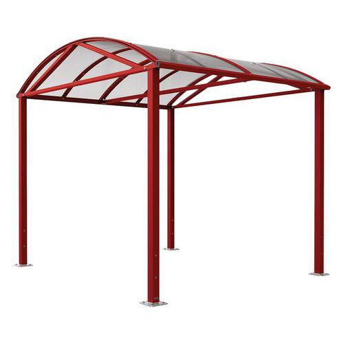 Abri Vélos Voûte L Initial - Rouge Foncé 3004