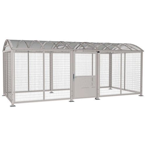 Abri Vélos Voûte Xl Init Bardages Digicode Peint Gris 7044