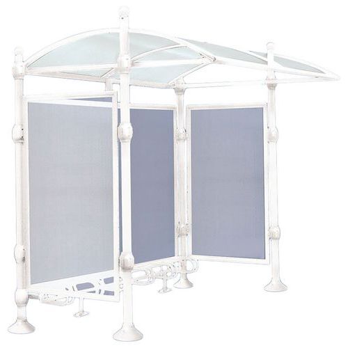 Abri Vélos Province Initial Bardages - Boule Blanc 9010