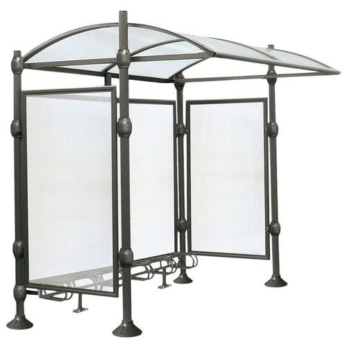 Abri Vélos Province Init Bardages Inox Brossé Gris Procity
