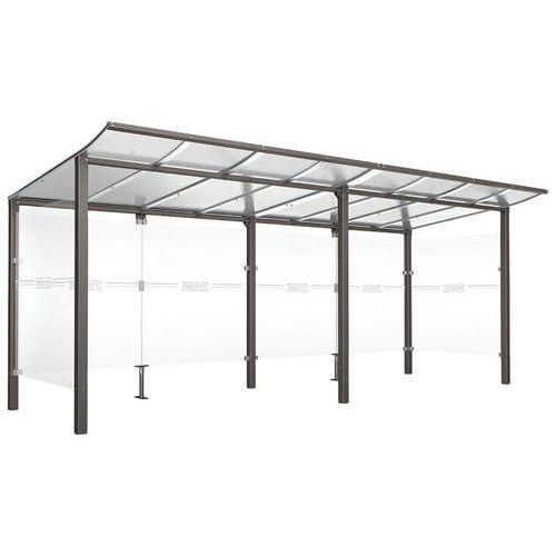 Abri Vélos Modulo Complémentaire Bardages - Gris Procity