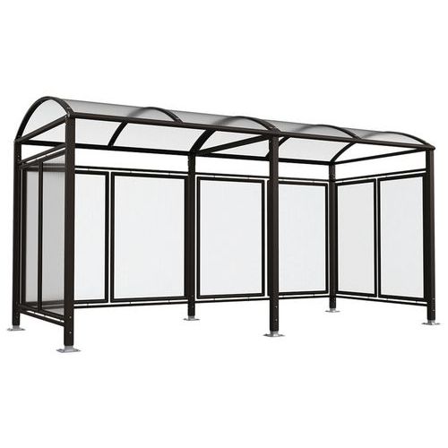 Abri Vélos Voûte M Initial/compl. Bardages Polyc. Noir 9005