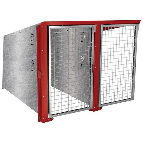 Abri Vélos Berlin Compl. 2 Places Portes Galva Rouge 3004