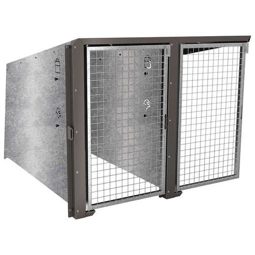 Abri Vélos Berlin Compl. 2 Places Portes Galva Gris Procity