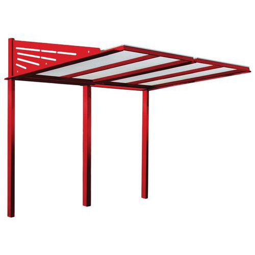 Abri Vélos Conviviale Initial - Rouge 3020