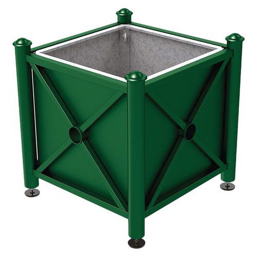 Jardinière Acier Province City 80 X 80 Cm Bac - Vert 6005