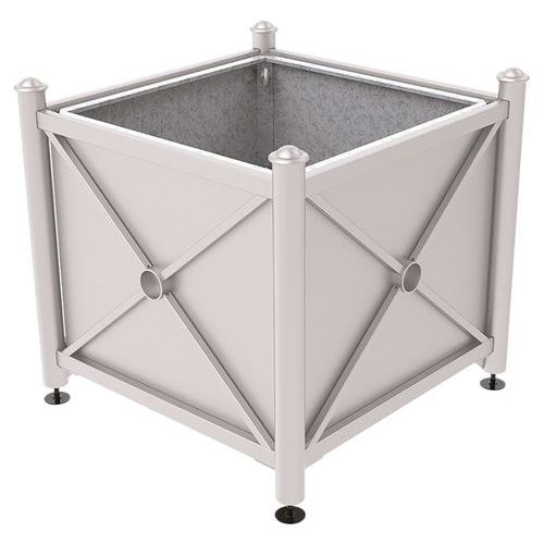 Jardinière Acier Province Agora 100 X 100 Cm Bac - Gris 7044