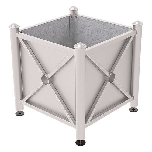 Jardinière Acier Province Agora 80 X 80 Cm - Gris 7044