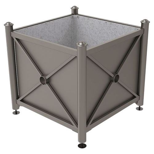 Jardinière Acier Province Agora 100 X 100 Cm - Gris Procity