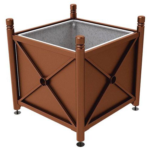 Jardinière Acier Province City 100 X 100 Bac Aspect Corten