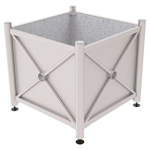 Jardinière Acier Province Inox 100 X 100 Cm - Gris 7044