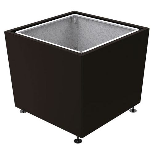 Jardinière Olbia 99.5 X 99.5 Cm Avec Bac - Noir 9005
