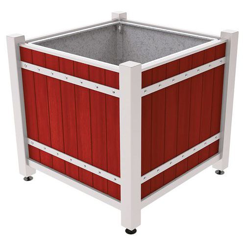 Jardinière Sarlat 123 X 123 Cm Bac - Acajou/gris 7044