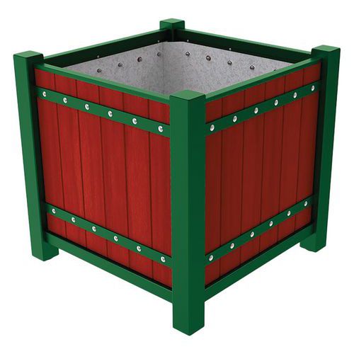 Jardinière Sarlat 106 X 106 Cm - Acajou/vert 6005